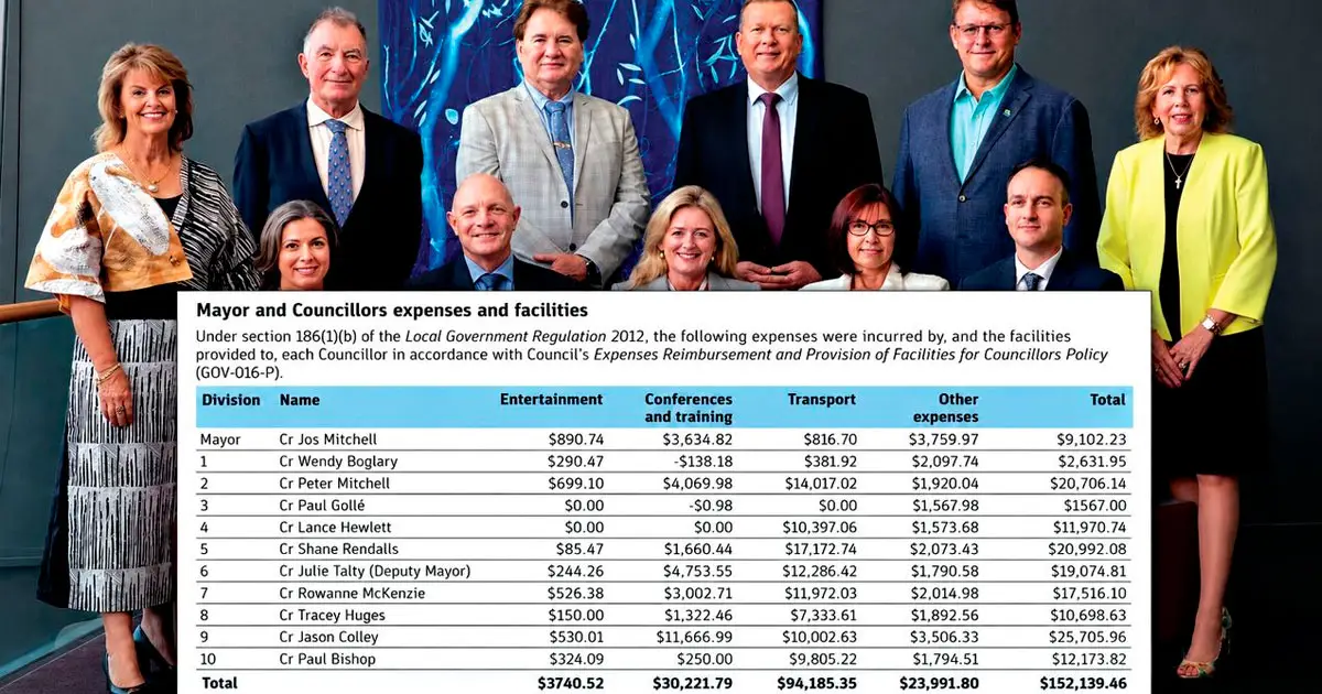COUNCIL COSTS: A summary of the expenses listed in the annual report.