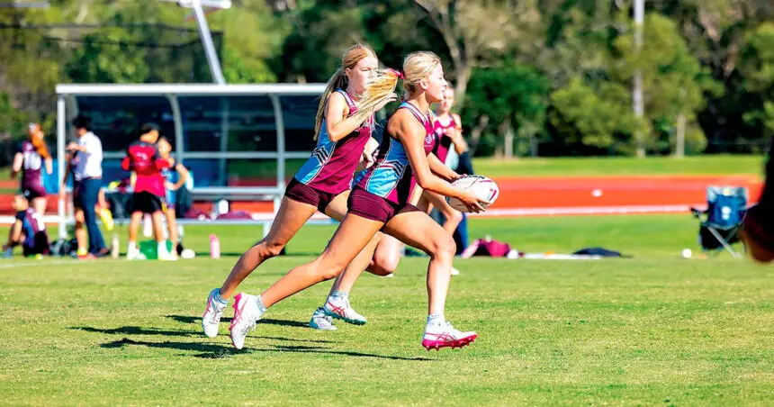 The girls’ touch football team was outstanding.