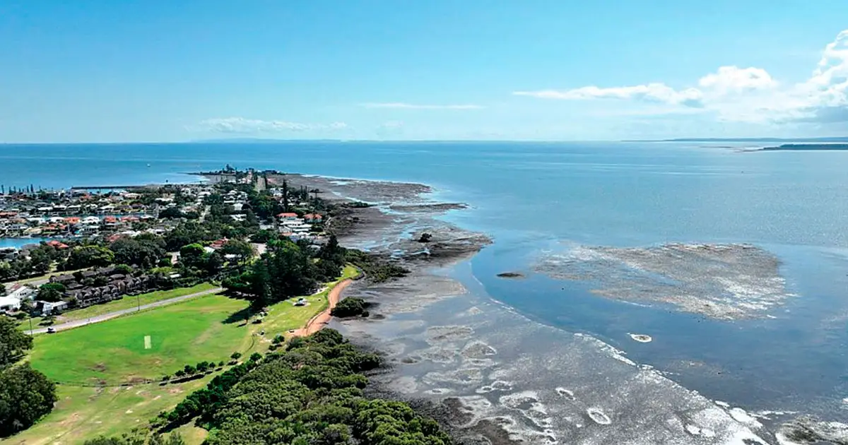 Works are underway at Toondah Harbour to create a more consistent channel profile .