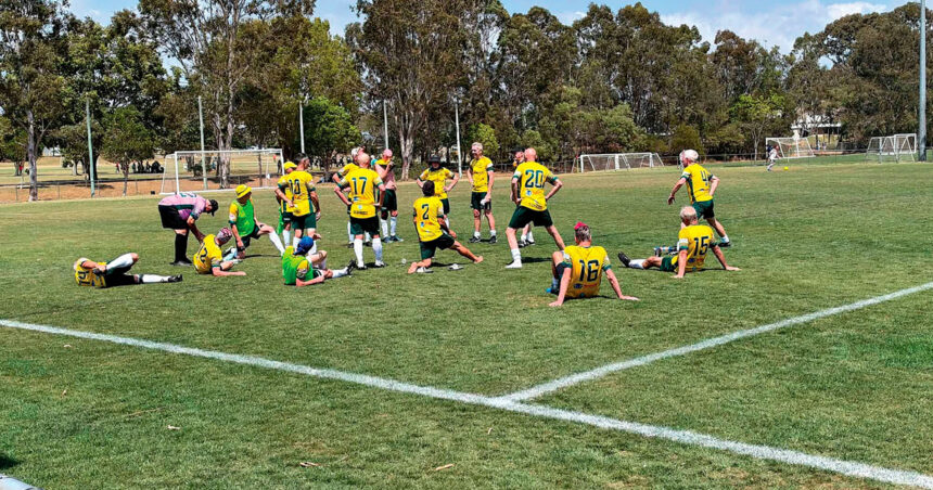 YOUNG AT HEART: The event includes three age divisions, with the 70-plus competition played 11-a-side on a full-sized pitch.